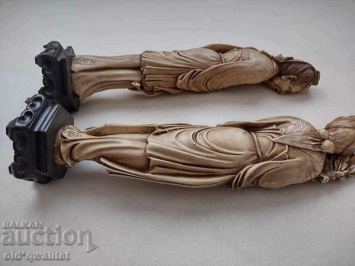 Asian Sculptures, statuettes, plastic, hieroglyphs - 6 Asian Sculptures, statuettes, plastic, hieroglyphs - 6