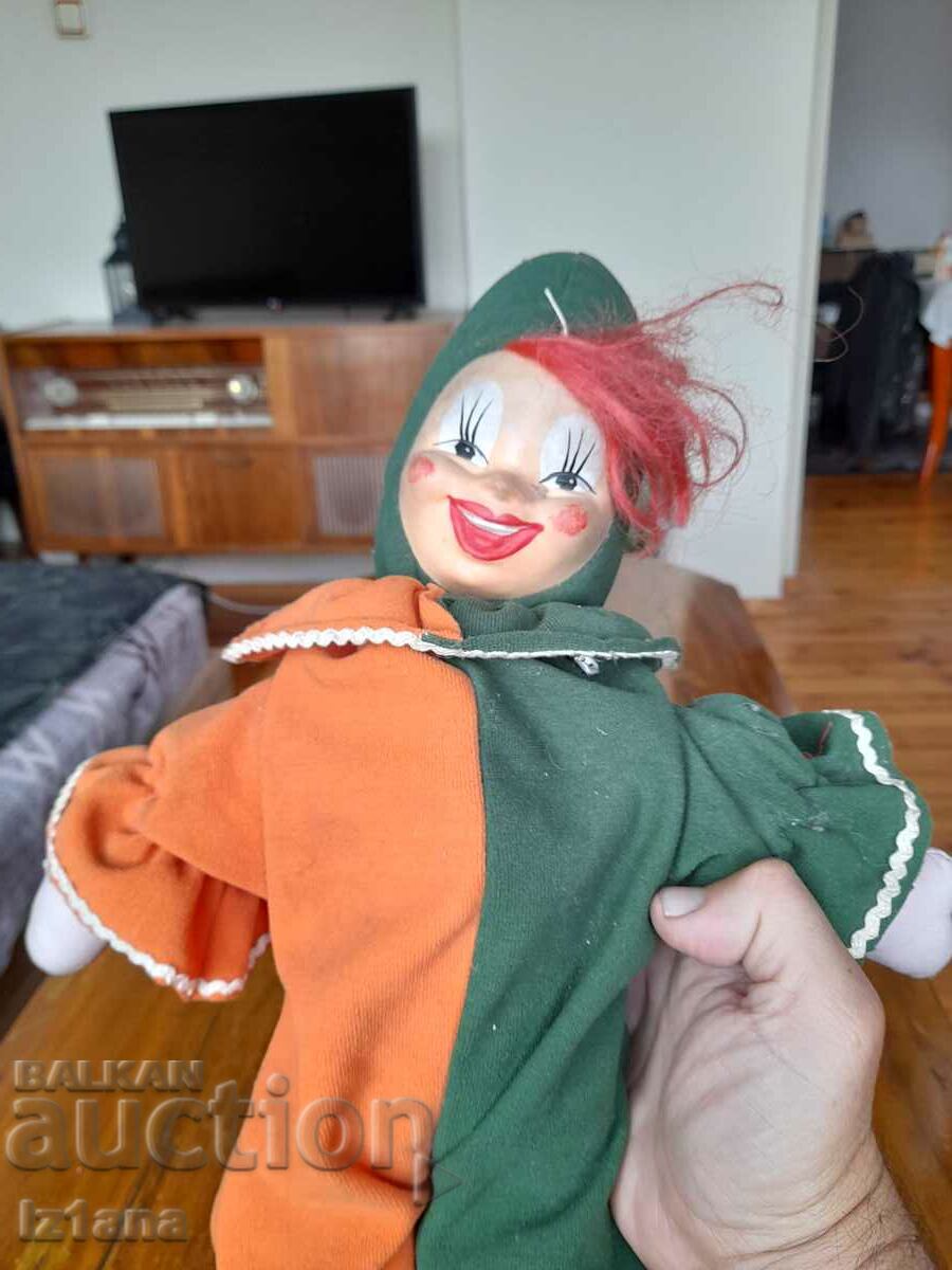 Old doll, clown - 5