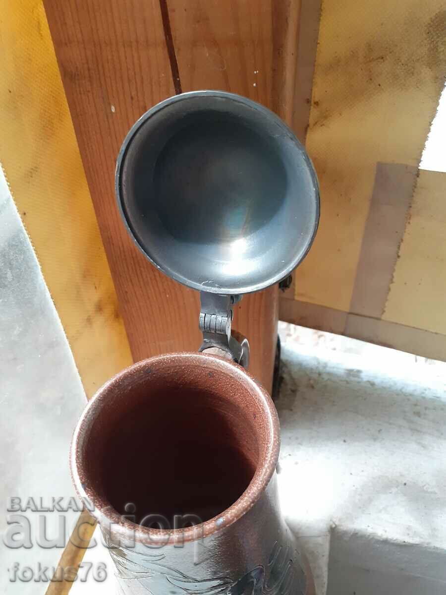 Delivery of Old German ceramic beer mug