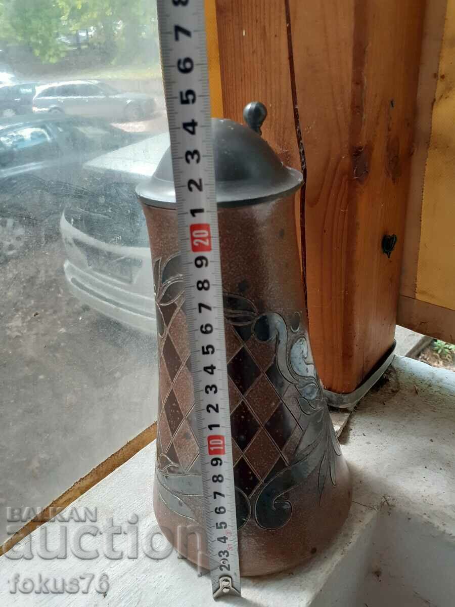 Old German ceramic beer mug - 6