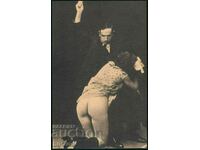 Παλιά γαλλική ερωτική καρτ ποστάλ Erotica αρσενικό θηλυκό