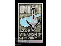 Rare old sign-USSR-Ukraine-AZOV-Shipping Company