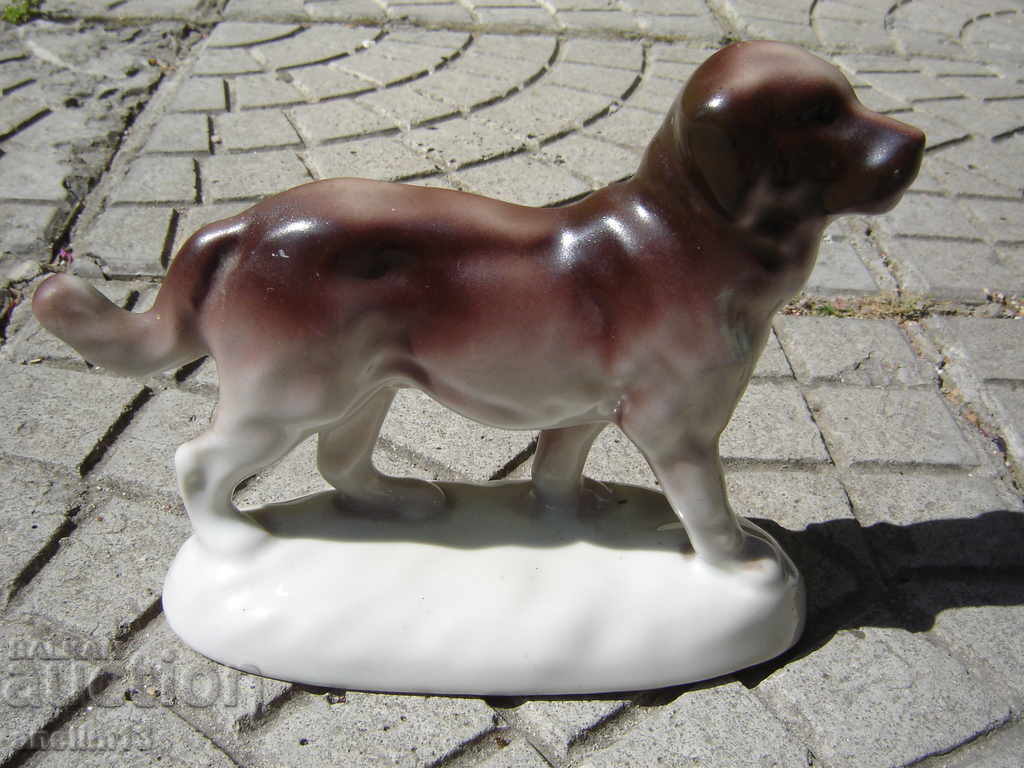 OLD PORCELAIN DOG IZIDA KARAKACHAN SHEPHERD
