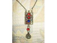 Magnificent silver revival jewelry with colored stones