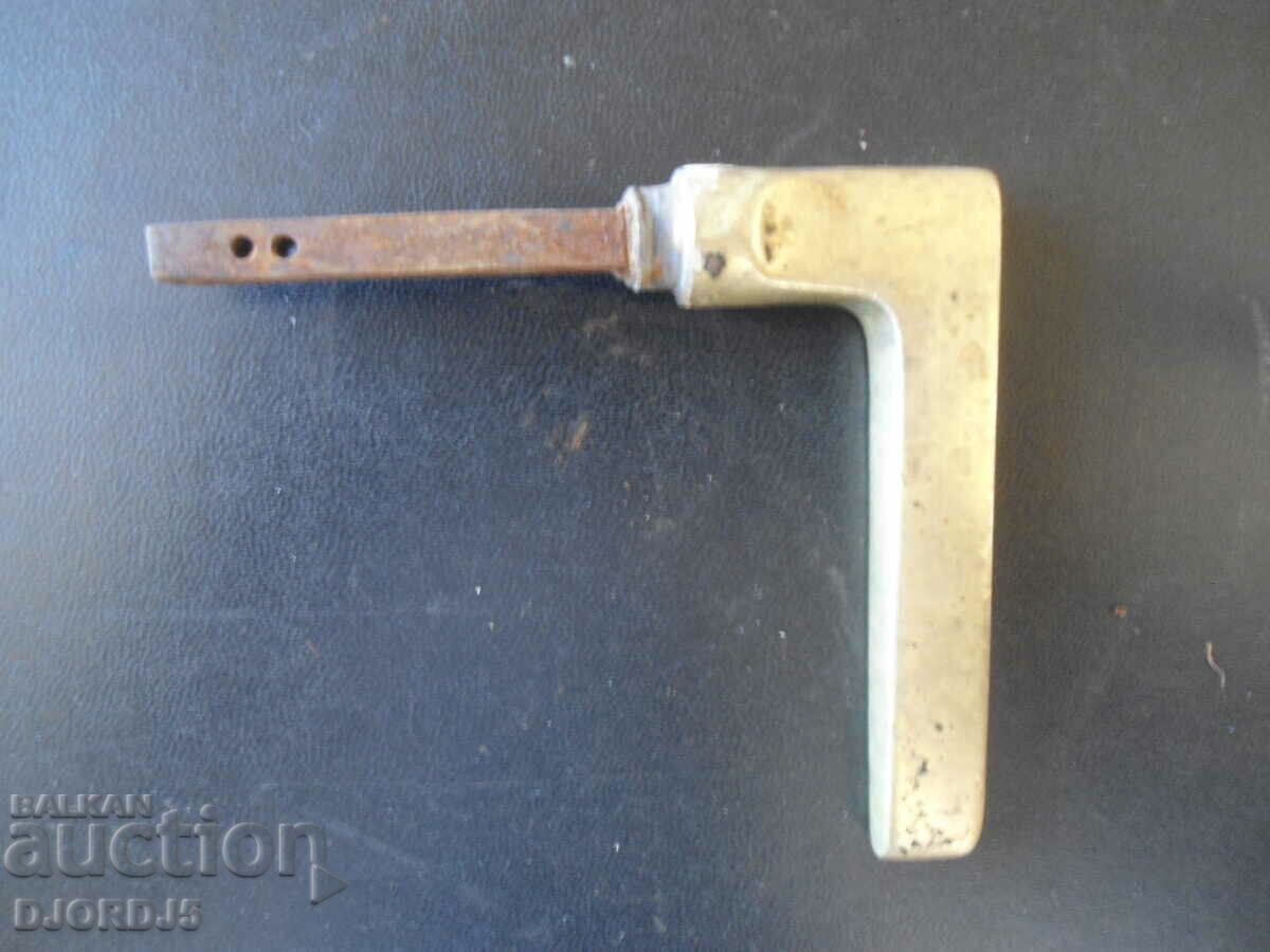Old bronze door handle