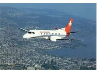 Old postcard - Aviation - Airplane SAAB Cityliner