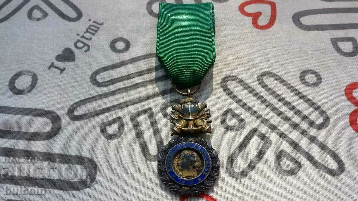 FRANCE MILITARY MEDAL THIRD REPUBLIC 1870/SILVER MARKED