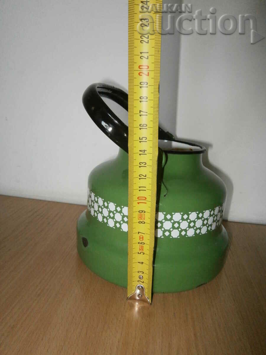 старинен винтидж ретро емайлиран чайник - 5 старинен винтидж ретро емайлиран чайник - 5