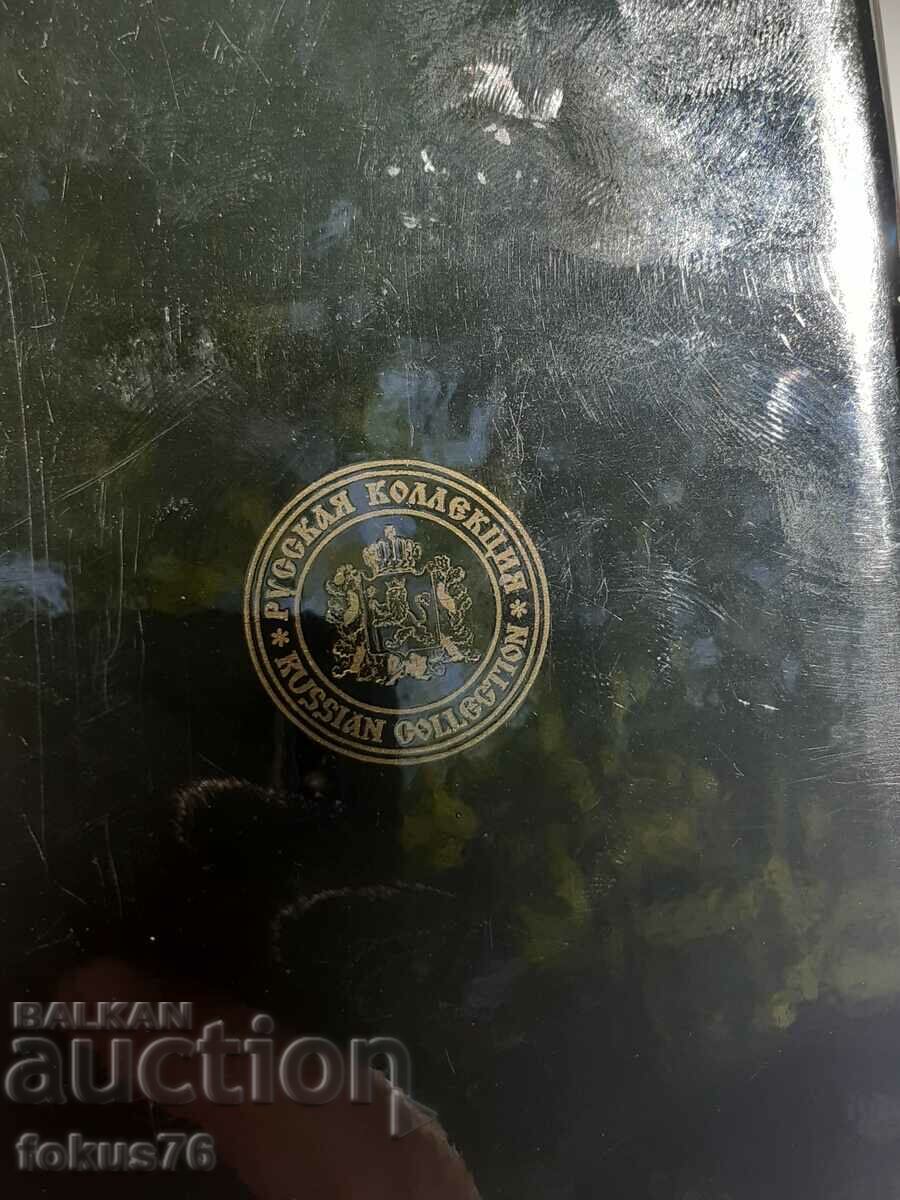 Unique Russian lacquer box - snuffbox Fedoskino stamp - 6 Unique Russian lacquer box - snuffbox Fedoskino stamp - 6