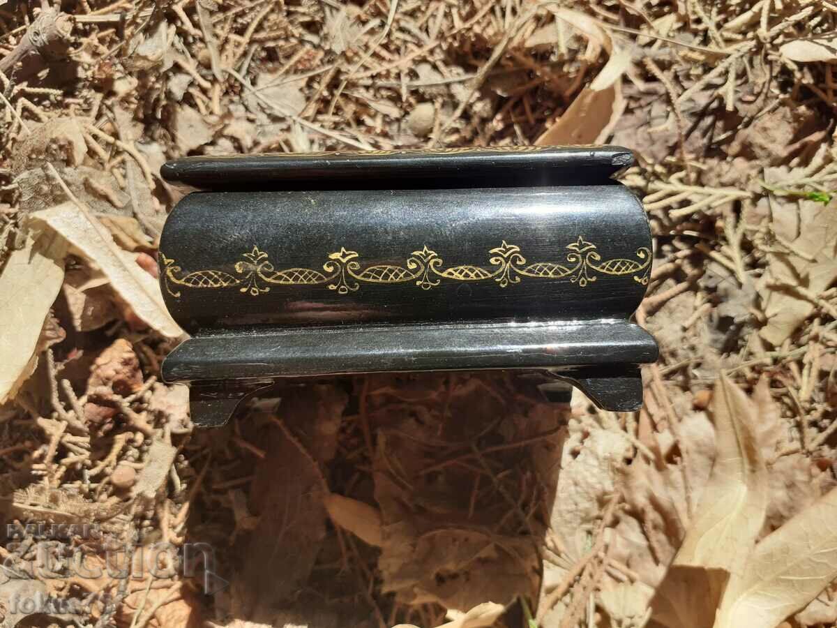 Unique Russian Small Lacquer Box Painted Fairy Tale Scene - 5