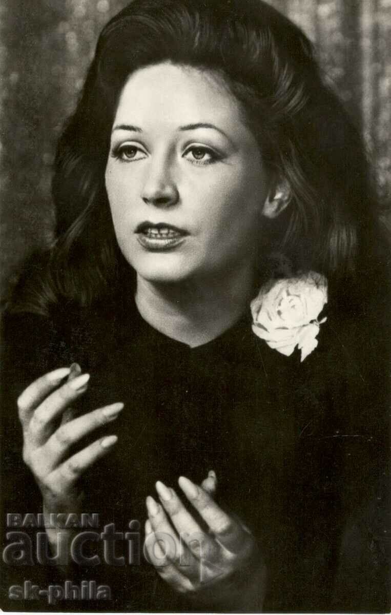 Old card - Singers - Alla Pugachova /b.1949/