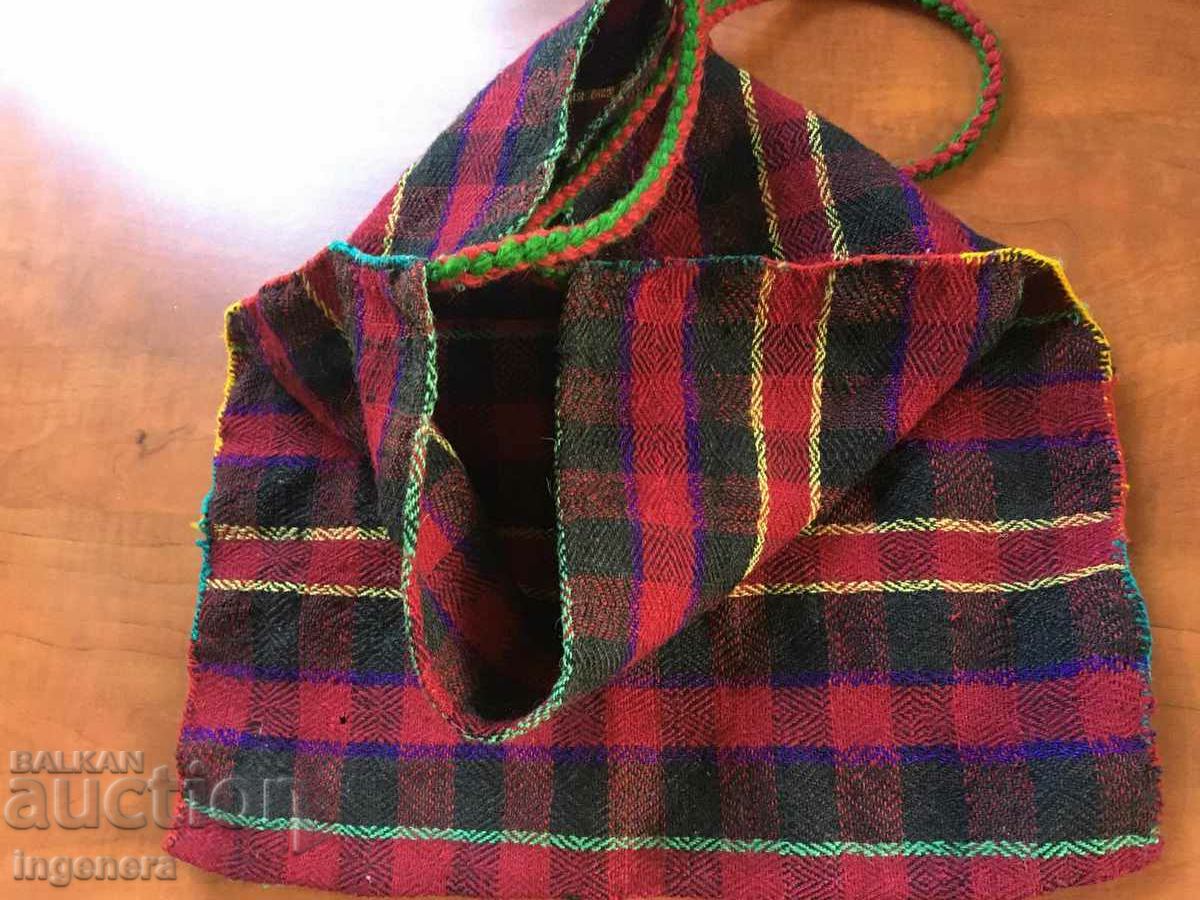 HANDWOVEN ETHNIC WOOL DRAINER BAG with price 28.00 BGN | € 14.32