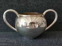 Silver forged silver bowl cup tas spear on antique vessel