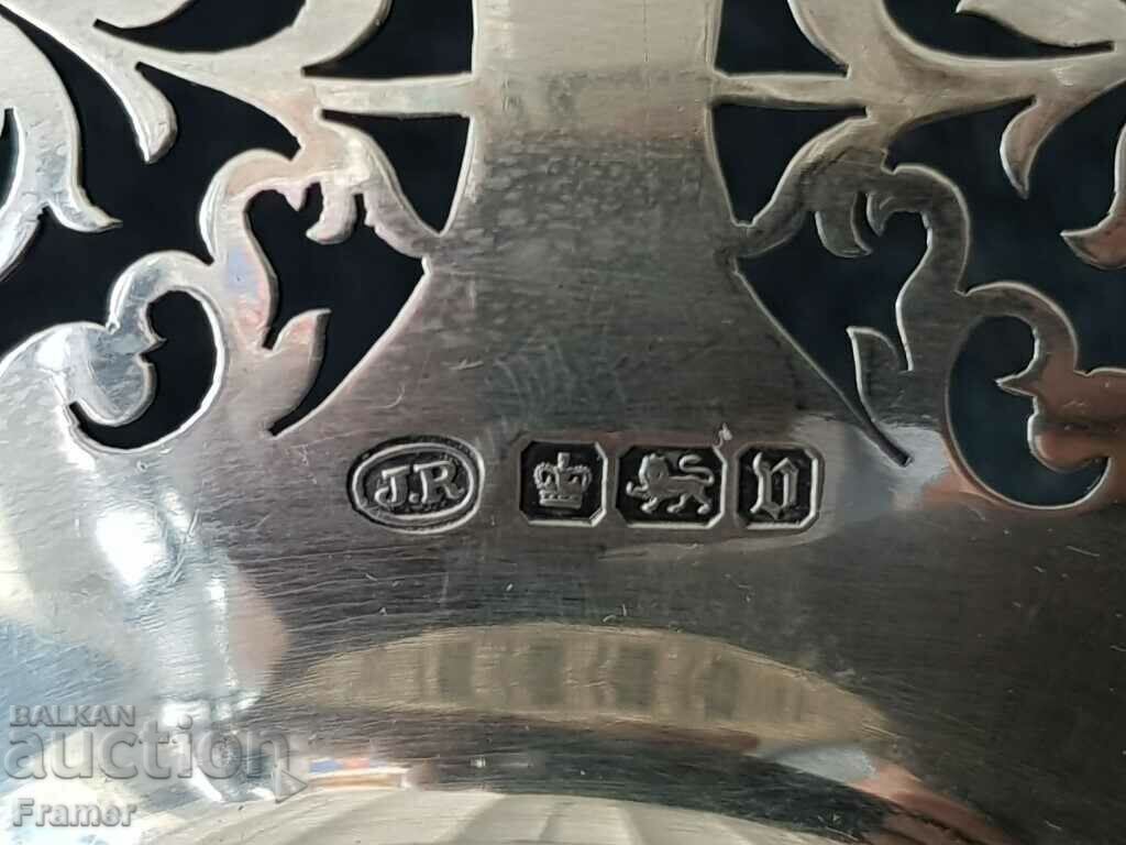 Silver Openwork Silver Bowl Cup Tasse Old England1913 Sheffield - 7 Silver Openwork Silver Bowl Cup Tasse Old England1913 Sheffield - 7