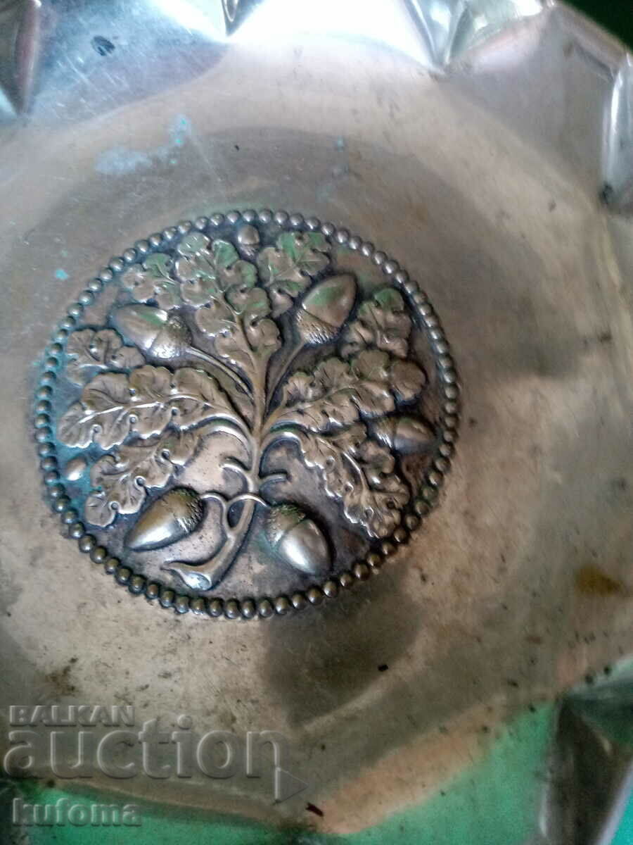Auction Old silver plated bowl Auction Old silver plated bowl