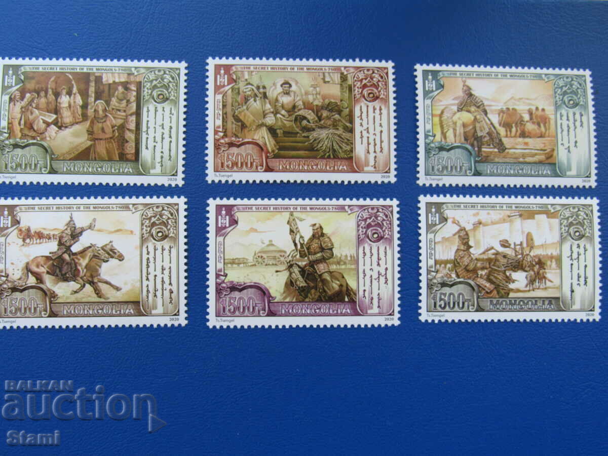 Block of stamps The secret history of Mongolia, Mongolia, 2020, 6 issues with price 17.90 BGN | € 9.15 Block of stamps The secret history of Mongolia, Mongolia, 2020, 6 issues with price 17.90 BGN | € 9.15