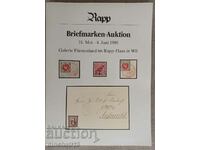 Briefmarken-Auktion. Galerie Furstenland Im Rapp-Haus în Wil