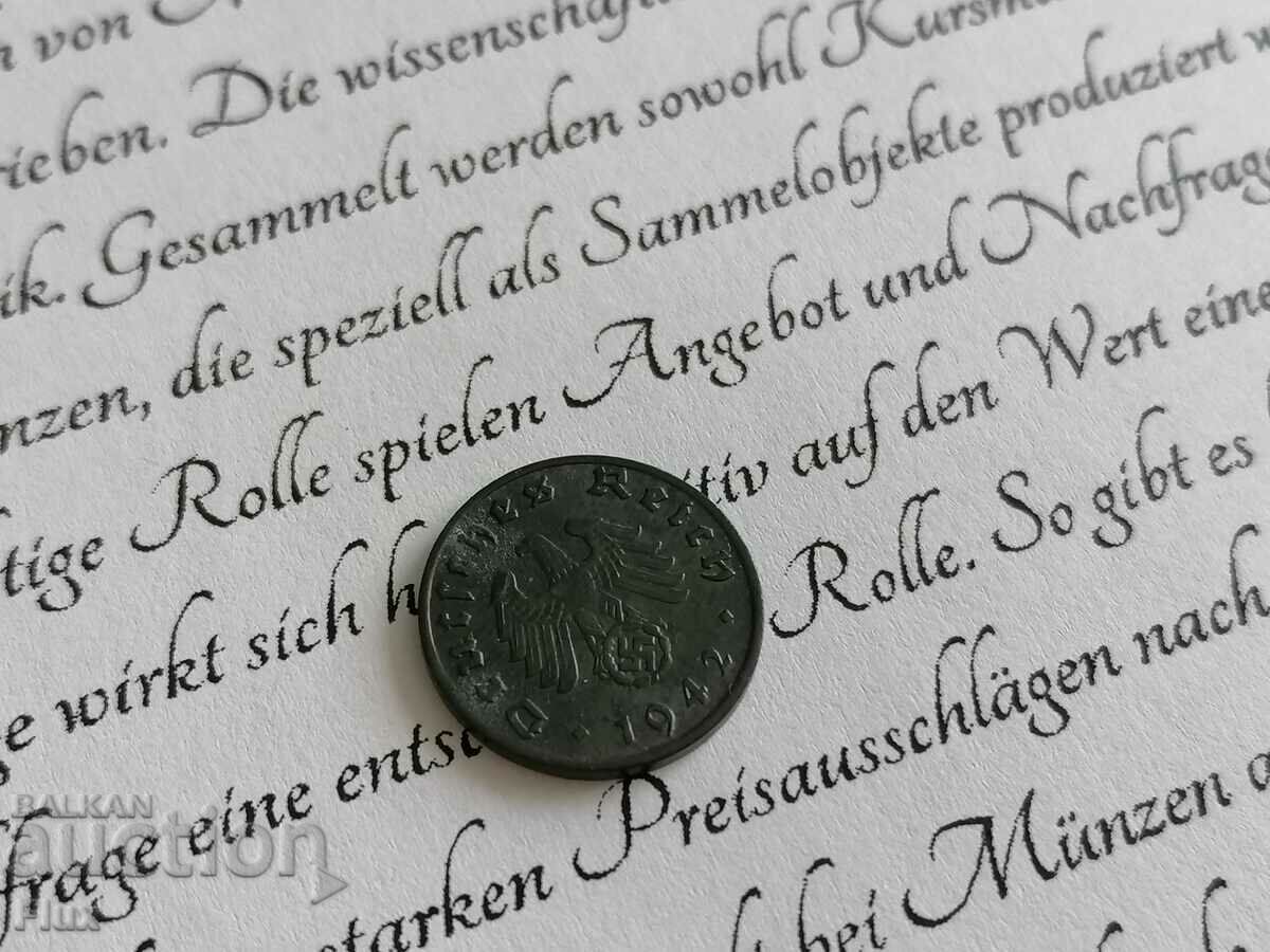 Reich Coin - Germany - 1 Pfennig | 1942; Series D with price 5.00 BGN | € 2.56 Reich Coin - Germany - 1 Pfennig | 1942; Series D with price 5.00 BGN | € 2.56