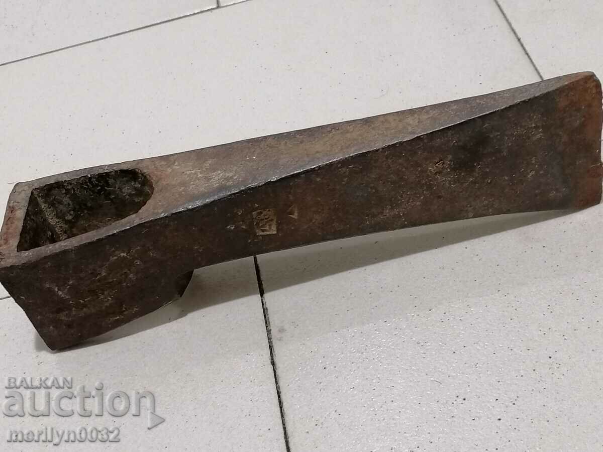 An old ax shaft tool wrought iron - 7 An old ax shaft tool wrought iron - 7