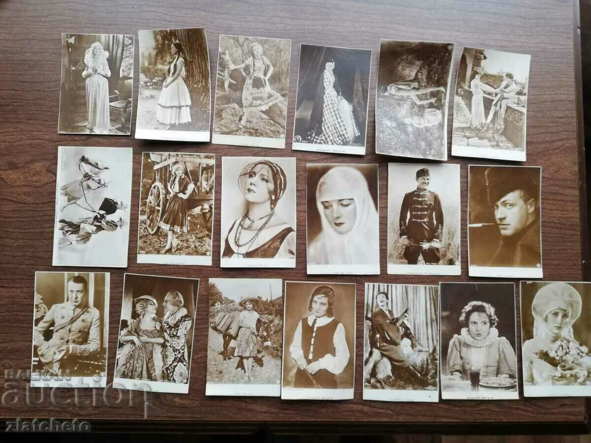 Postcard artists - LOT of 19 CARDS