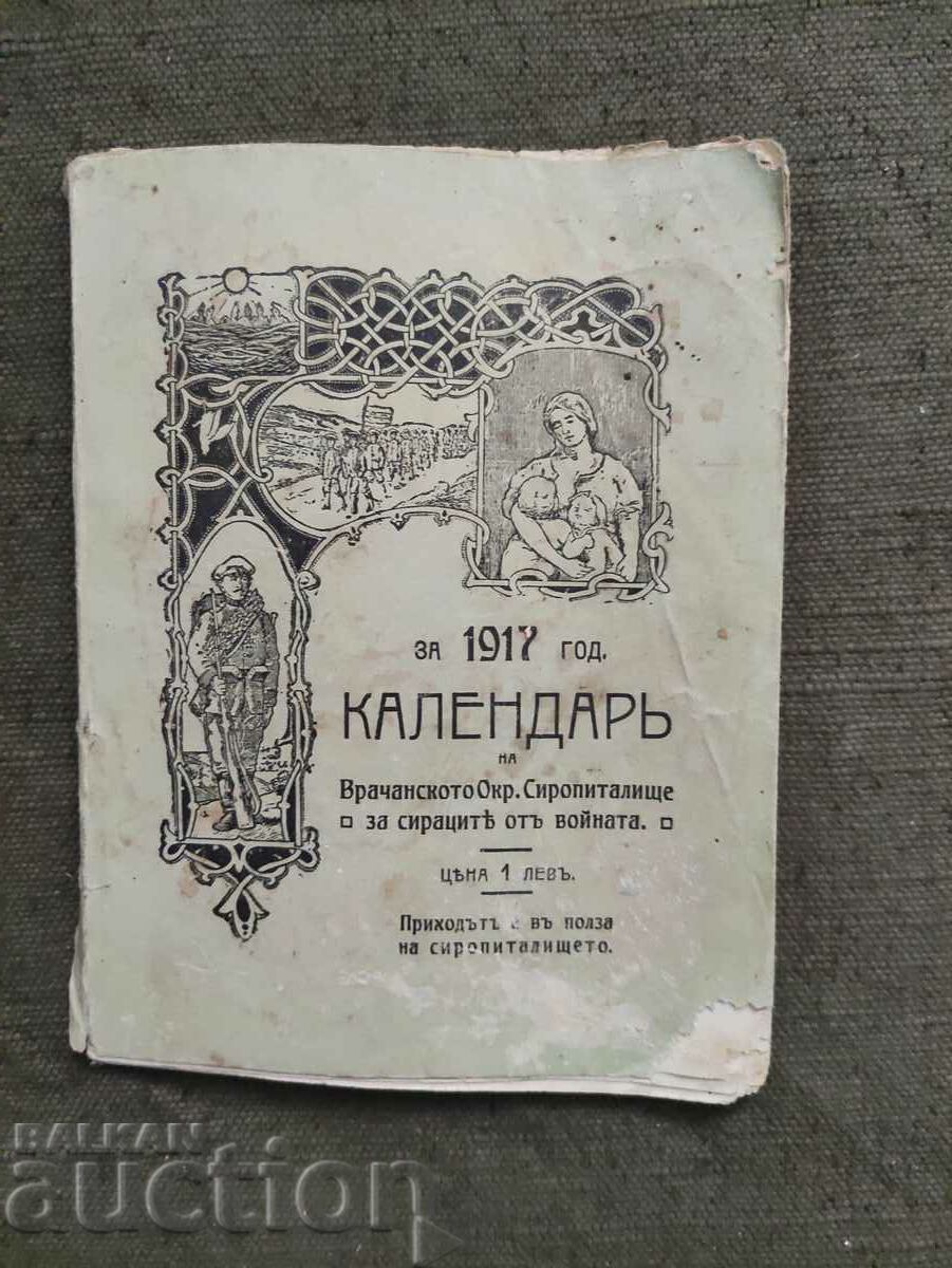 1917 Calendarul Orfelinatului Vrachan