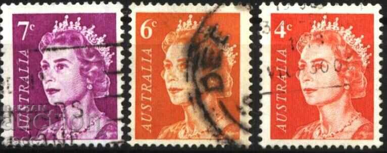 Клеймовани марки Кралица Елизабет II 1966 1971 от Австралия