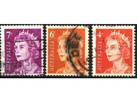 Stamped Queen Elizabeth II 1966 1971 Stamps from Australia