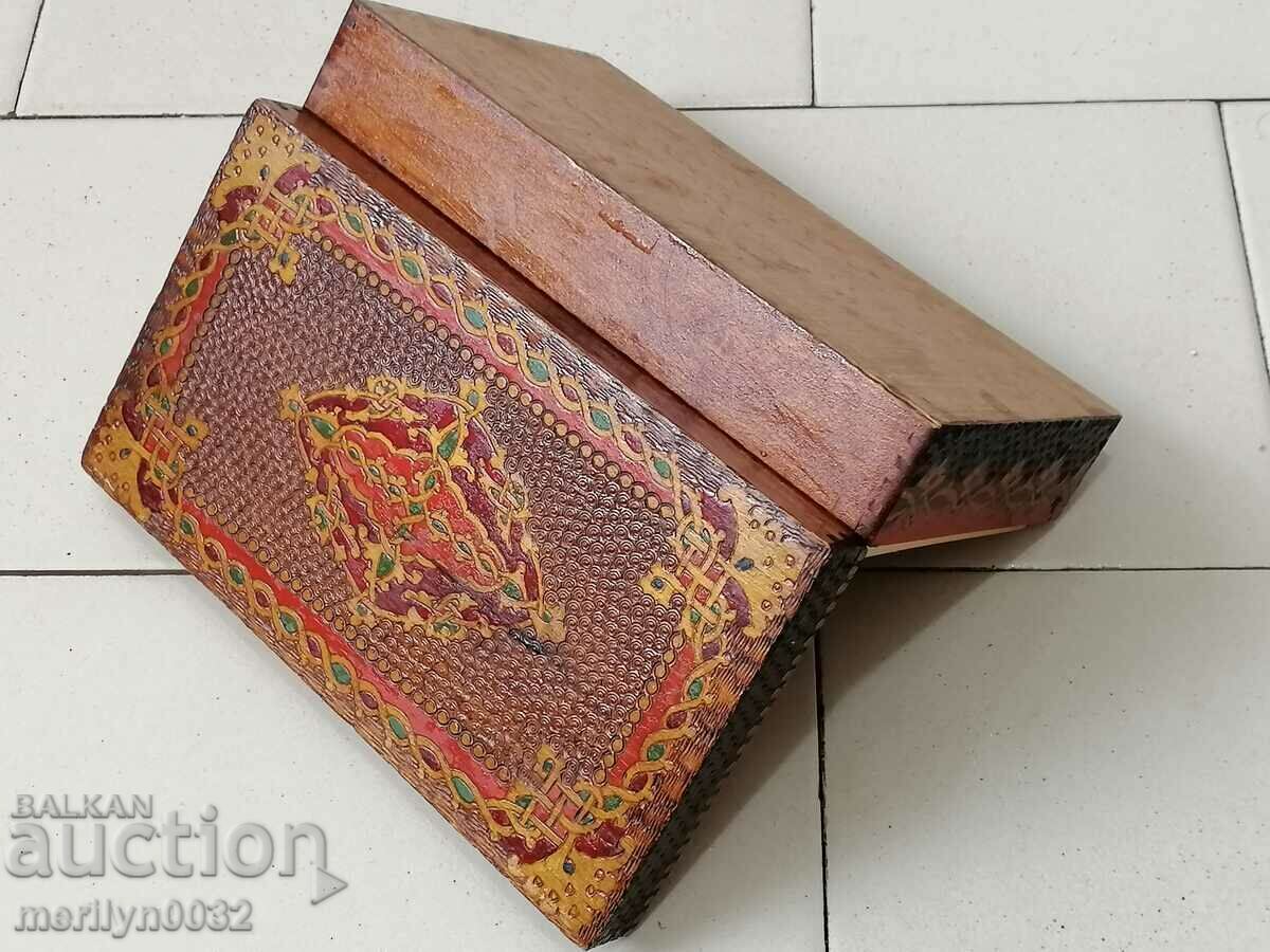 Παλιό πυρογραφικό κουτί από ξύλο, 40 ετών - 6 Παλιό πυρογραφικό κουτί από ξύλο, 40 ετών - 6