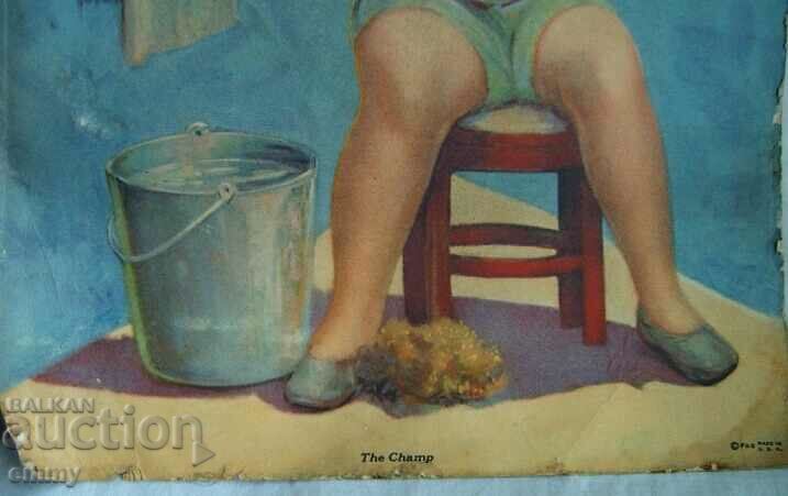 Δημοπρασία Σχέδιο λιθογραφίας "Ο Πρωταθλητής" Δημοπρασία Σχέδιο λιθογραφίας "Ο Πρωταθλητής"