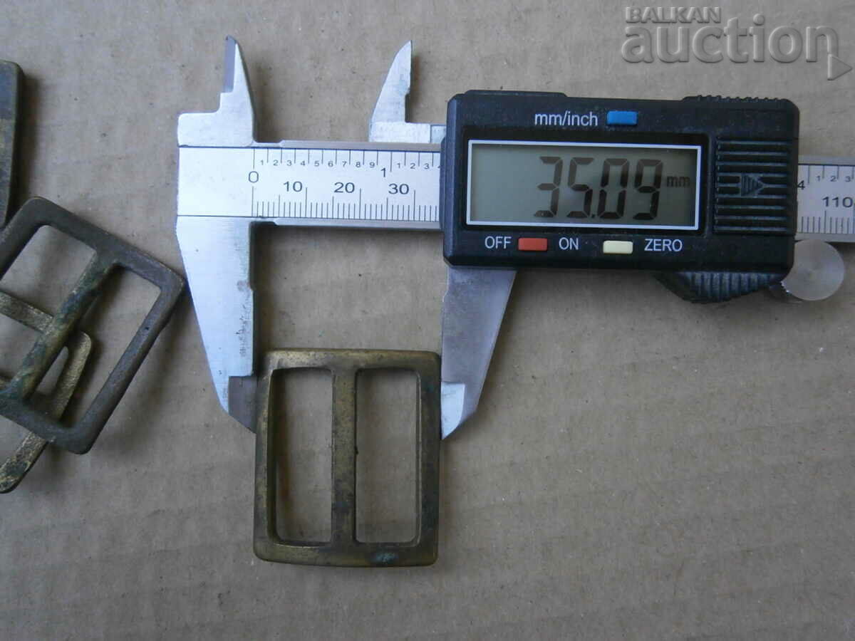 old bronze buckles distributors for a dull leather belt - 5 old bronze buckles distributors for a dull leather belt - 5
