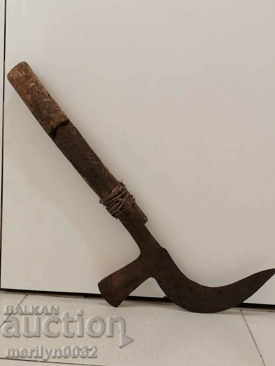 Delivery of Old forged knife, blade, wrought iron, knife, chopper Delivery of Old forged knife, blade, wrought iron, knife, chopper