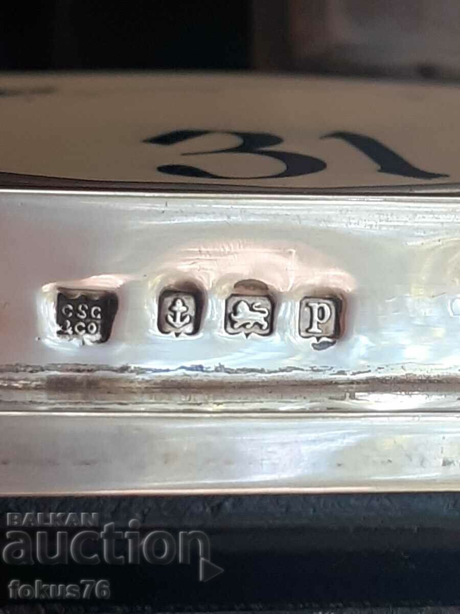 A unique English silver writing pen set with price 1600.00 BGN | € 818.07