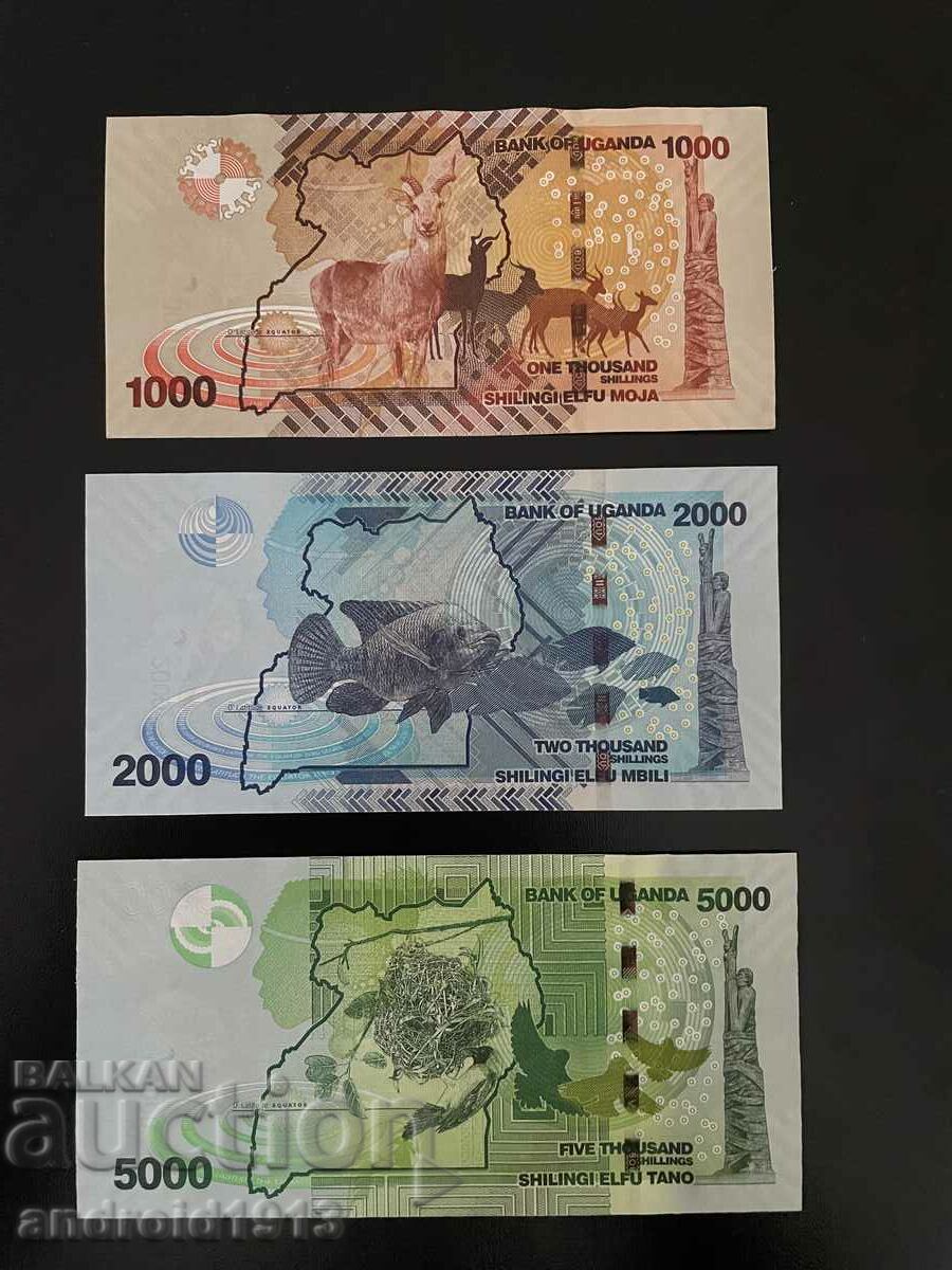 Παράδοση ΣΕΤ UGANDA - 5 ΤΡΑΠΕΖΟΓΡΑΜΜΑΤΑ, 2013-21, UNC Παράδοση ΣΕΤ UGANDA - 5 ΤΡΑΠΕΖΟΓΡΑΜΜΑΤΑ, 2013-21, UNC