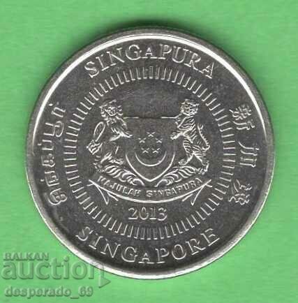 (¯`'•.¸ 10 cents 2013 SINGAPORE UNC ¸.•'´¯) with price 1.00 BGN | € 0.51