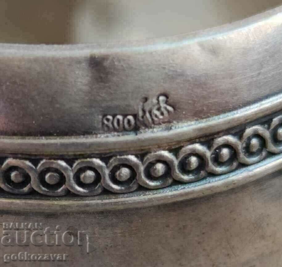 Auction  An old silver napkin holder!