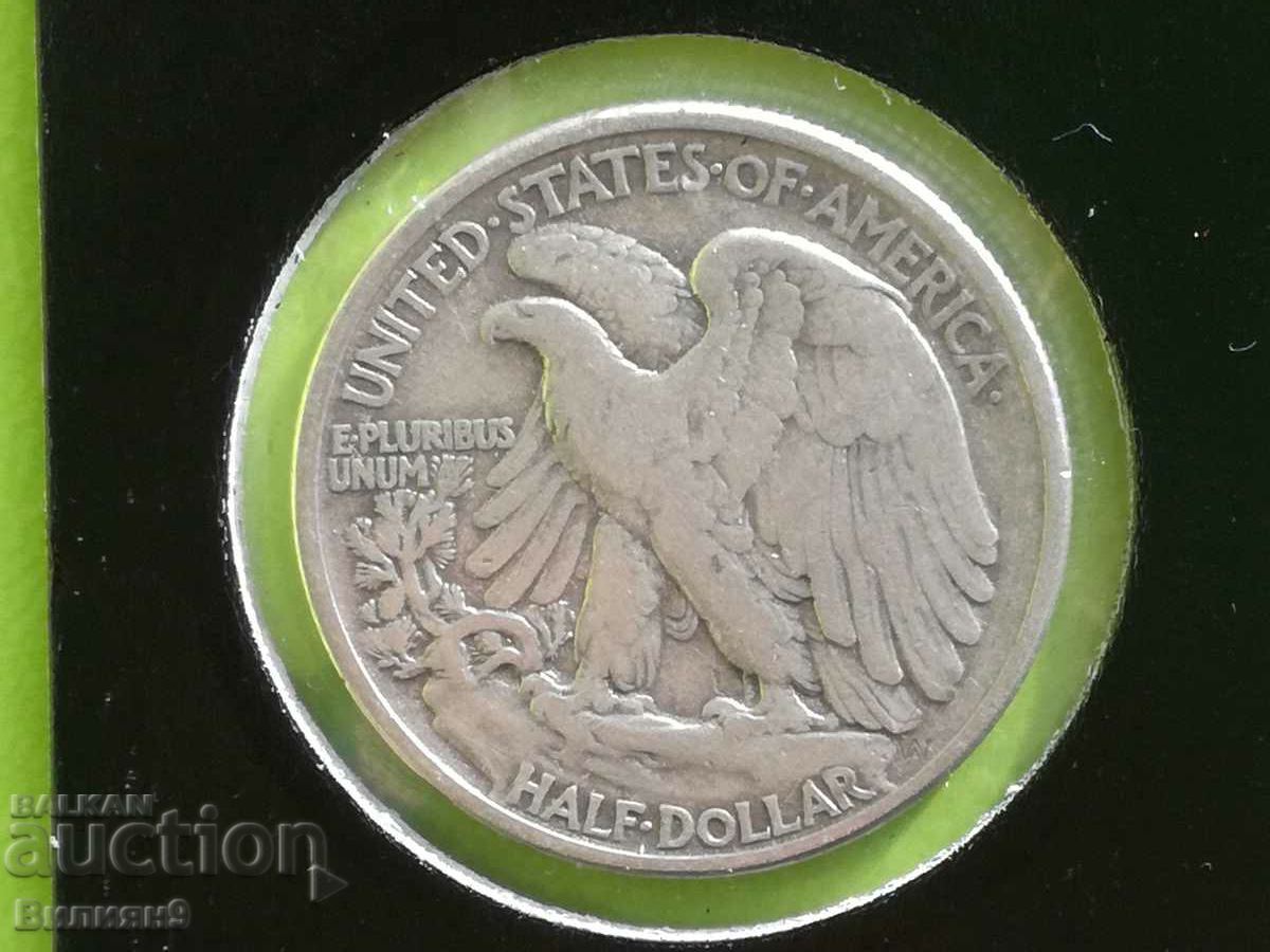1/2 долар 1942  САЩ Сребро