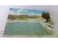 Пощенска картичка Хасковски минерални бани Плувният басейн