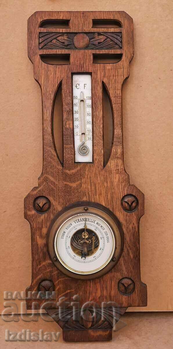 Working Barometer and Thermometer