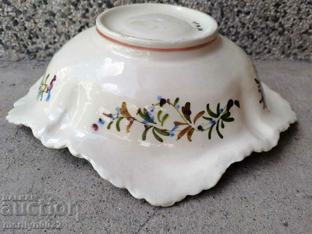 Auction Crystal glass fruit bowl, bowl, candy, glass Auction Crystal glass fruit bowl, bowl, candy, glass