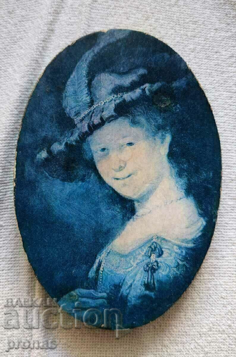 Miniatura veche, reproducere Rembrandt