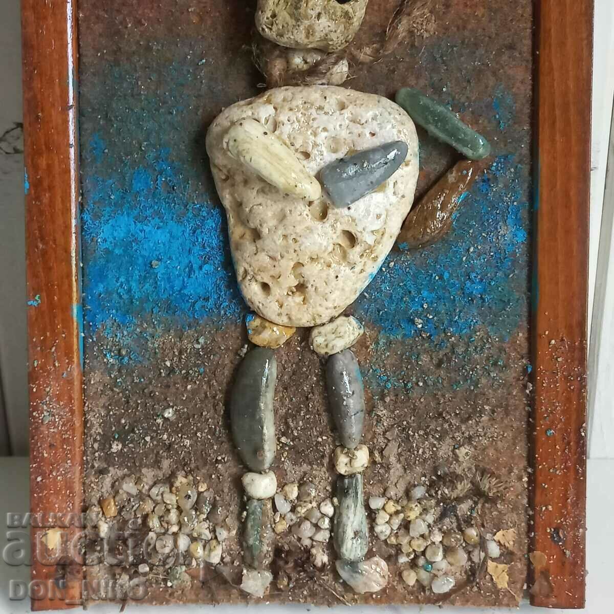 Picture from sea stones - The Hanged Pirate with price 120.00 BGN | € 61.36 Picture from sea stones - The Hanged Pirate with price 120.00 BGN | € 61.36