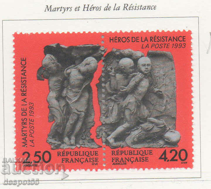 1993. France. Martyrs and heroes of the resistance.