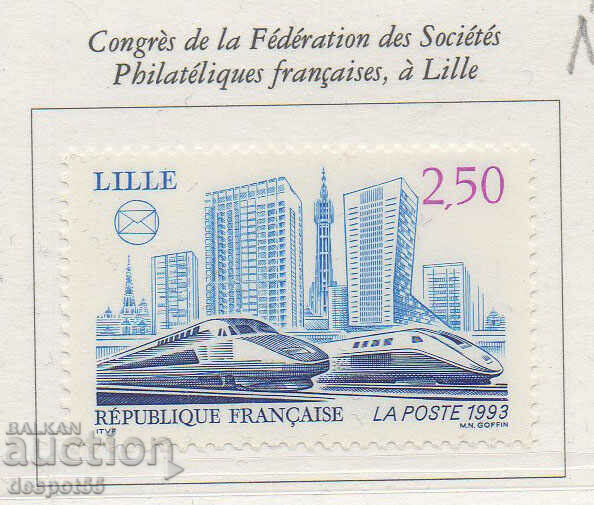 1993 France. Congress of French Philatelic Societies - Lille