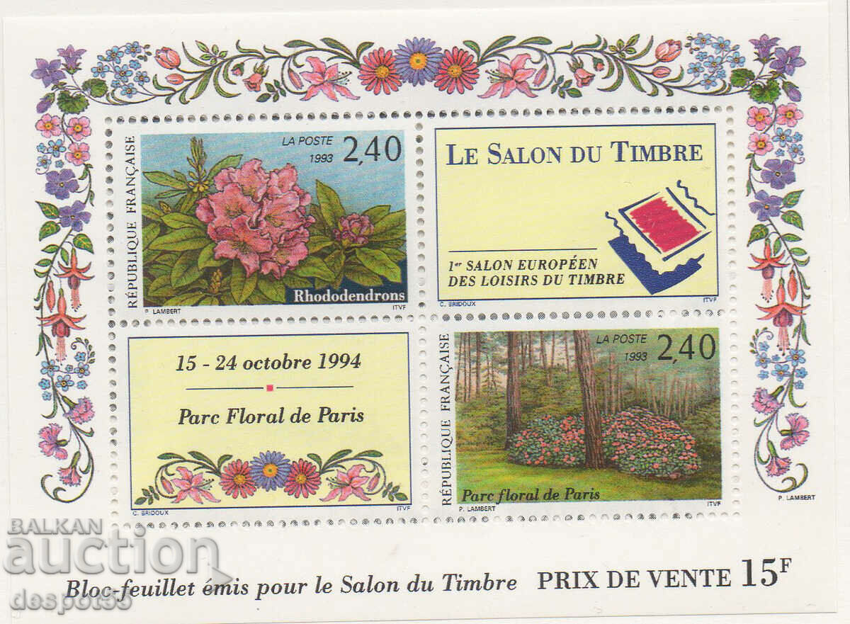 1993 Franța. Expoziție filatelică - „Le Salon du Timbre”. bloc