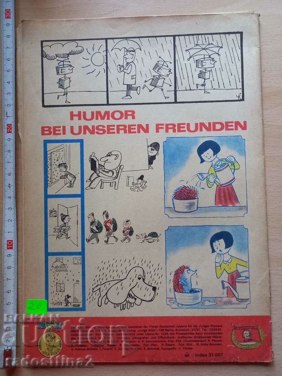 Die ABC Zeitung Aprilheft 1966/67 with price 19.99 BGN | € 10.22 Die ABC Zeitung Aprilheft 1966/67 with price 19.99 BGN | € 10.22