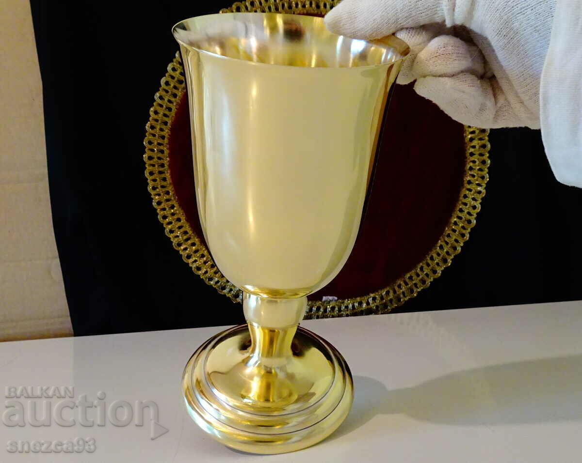 Auction Bronze wine goblet, wine glass 400 ml Auction Bronze wine goblet, wine glass 400 ml