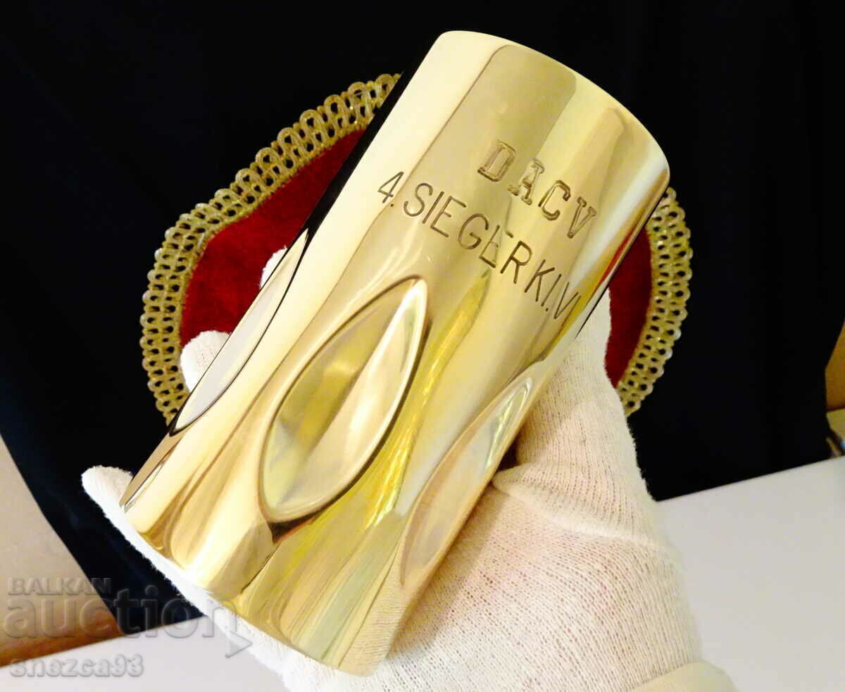 Bronze cup, mug with relief 400 ml. - 6 Bronze cup, mug with relief 400 ml. - 6