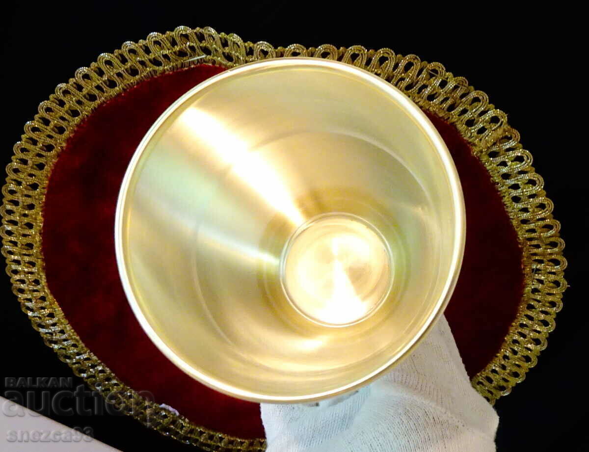 Auction Bronze goblet, wine glass, Wolff - W. Germany Auction Bronze goblet, wine glass, Wolff - W. Germany