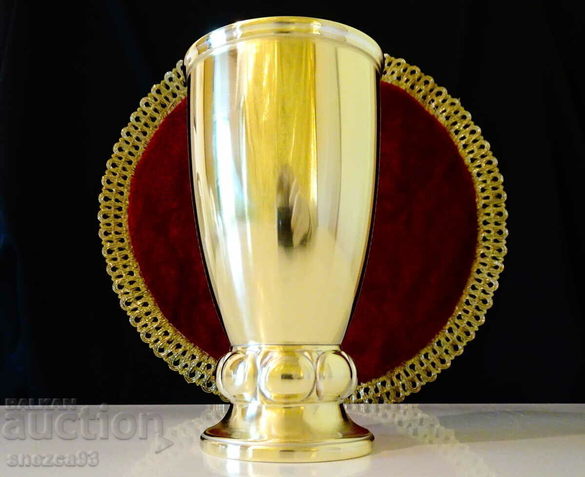 Bronze goblet, wine glass, Wolff - W. Germany Bronze goblet, wine glass, Wolff - W. Germany