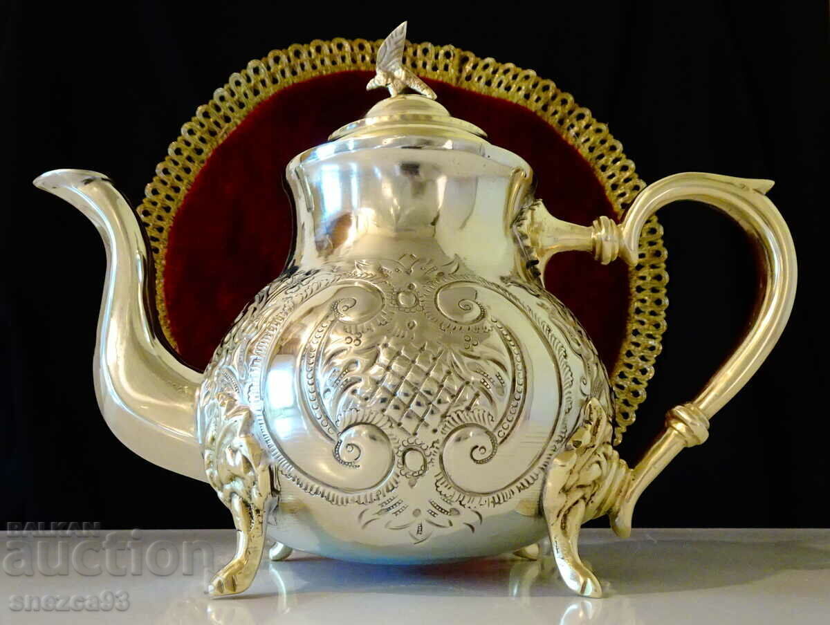 Moroccan bronze teapot, jug, eagle, ornaments with price 249.00 BGN | € 127.31